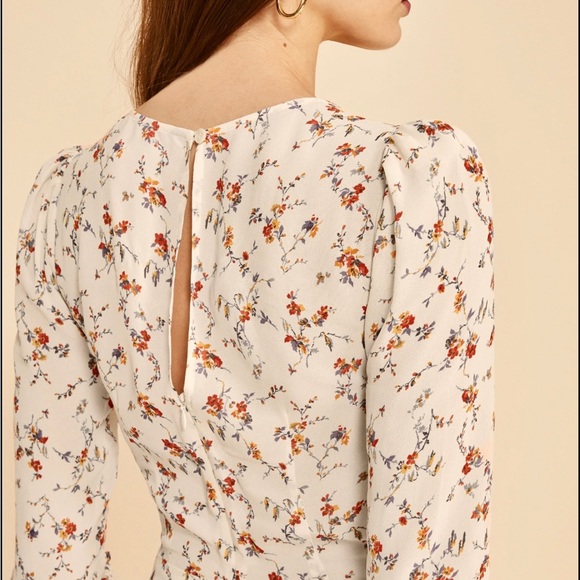 NWT Reformation floral Doutzen Mini dress in Gabrielle 6 medium - Picture 5 of 7